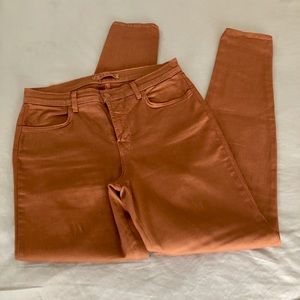 J Brand Maria High Waist Skinny Jeans Bourbon